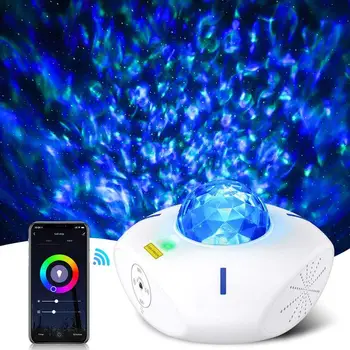 

Star Projector Light Colorful Sky Galaxy Wifi Smart Life USB Voice Control Music Player LED Night Light Projection Romantic Lamp