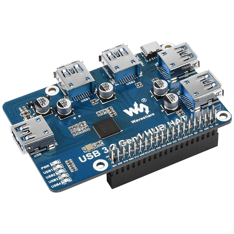 Placa de Expansão Raspberry pi 4b com Usb 3.2 Gen1 com Portas para Raspberry pi 4b com Chapéu - Imagem 5