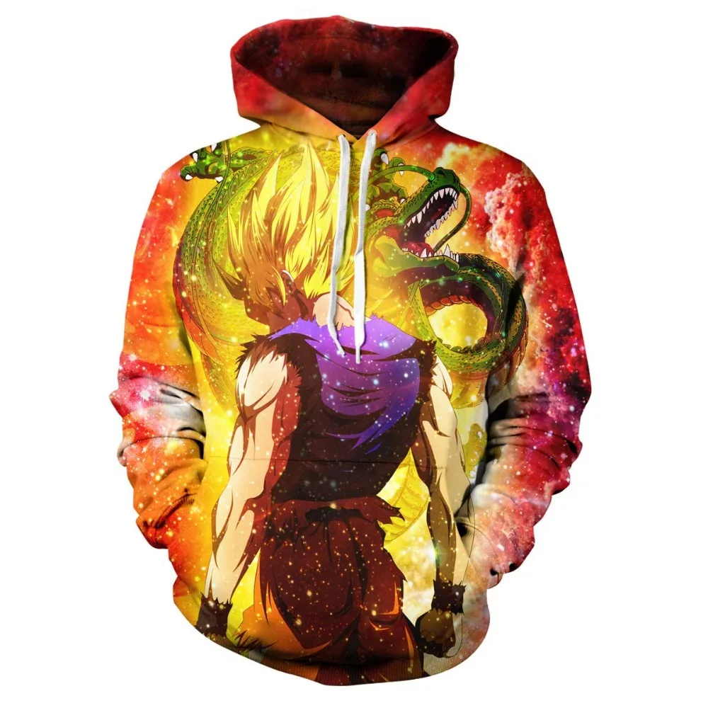 new design dragon ball z goku 3d printed hoodies men women daily