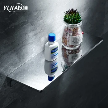 

Simple Shower Wall Punch Shower brass Shelf Chrome Storage Rack Bathroom Accessories