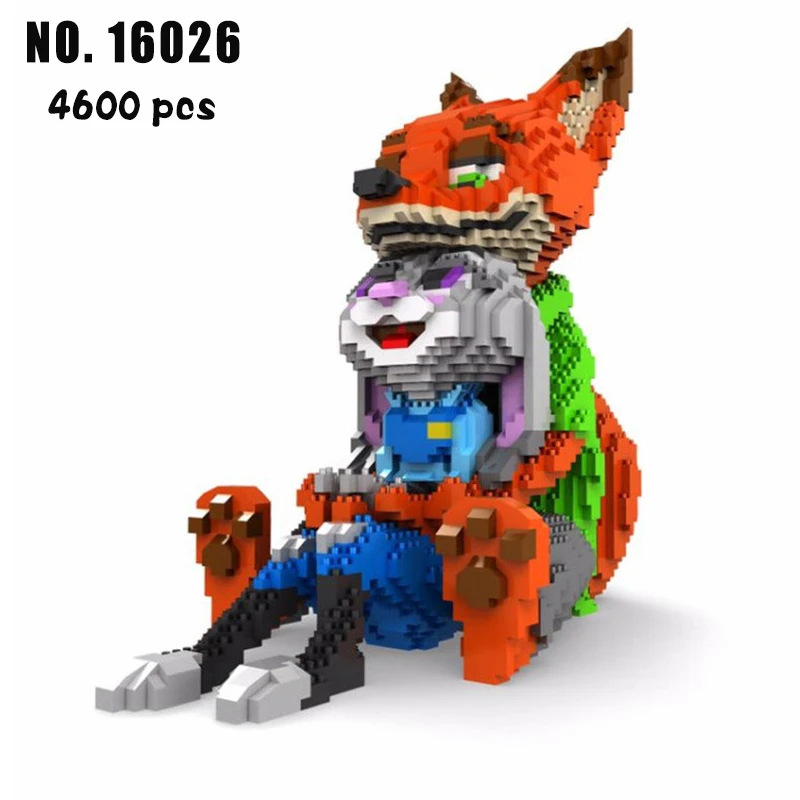 

Balody Diamond Blocks cute Rabbit Fox Model Plastic Building Toy Stitch Auction Figures Brinquedos for Children Gifts