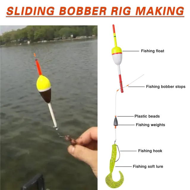 FTK 1200 Pieces Fishing Rubber Bobber Beads Stopper 6 in 1 Black Oval  Cylinder Float Stops for Fishing Line - AliExpress