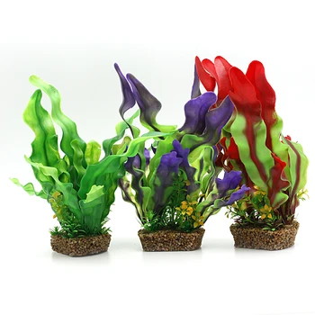 

Artificial Kelp Grass Ornament Plant Aquarium Fish Tank Decoration Large Base LX9C