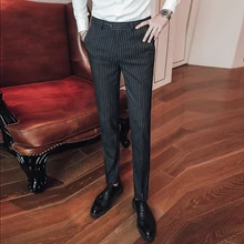 Модные Мужские модельные брюки темно-синие серые темно-серые облегающие мужские деловые Брюки Размер 29 30 31 32 34 36 38 40 мужские костюмные брюки