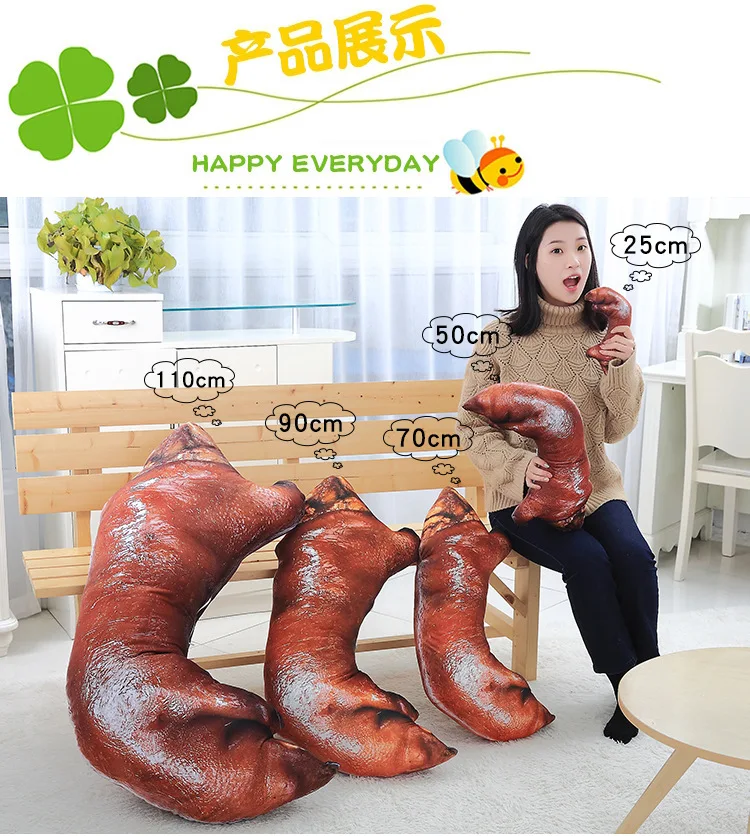Креативная большая подушка-Троттер плюшевые игрушки PIG'S Feet Модель-Троттер Подушка онлайн Звездная Троттер Пижама Подушка подарок