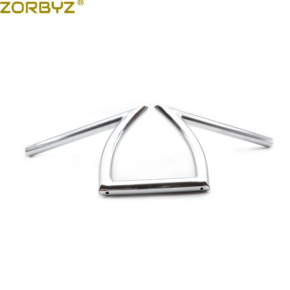 ZORBYZ мотоцикл 7/" 22 мм железный черный/Хромированный руль Z Bars для Chopper Bobber на заказ