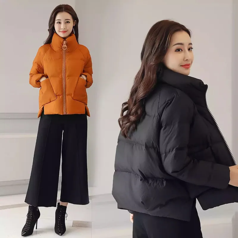 

2019 New Style Women's Short Cotton-padded Jacket Korean-style Fashion Thick down Feather Cotton-padded Clothes down Coat