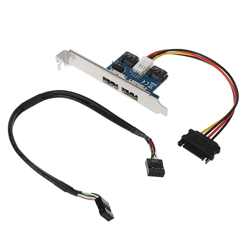 

SATA Dual Port to Double Power Over ESATA 12V+5V Adapter Convert Expansion Card