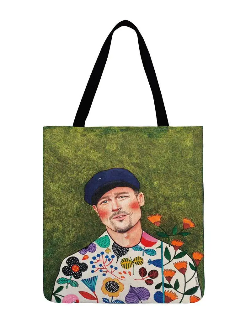 Fashion Shopping Modern Fashion Art Girls Painting Printed Tote Bags Ladies Shoulder Bag Women Casual Tote Outdoor Beach Bagbag 