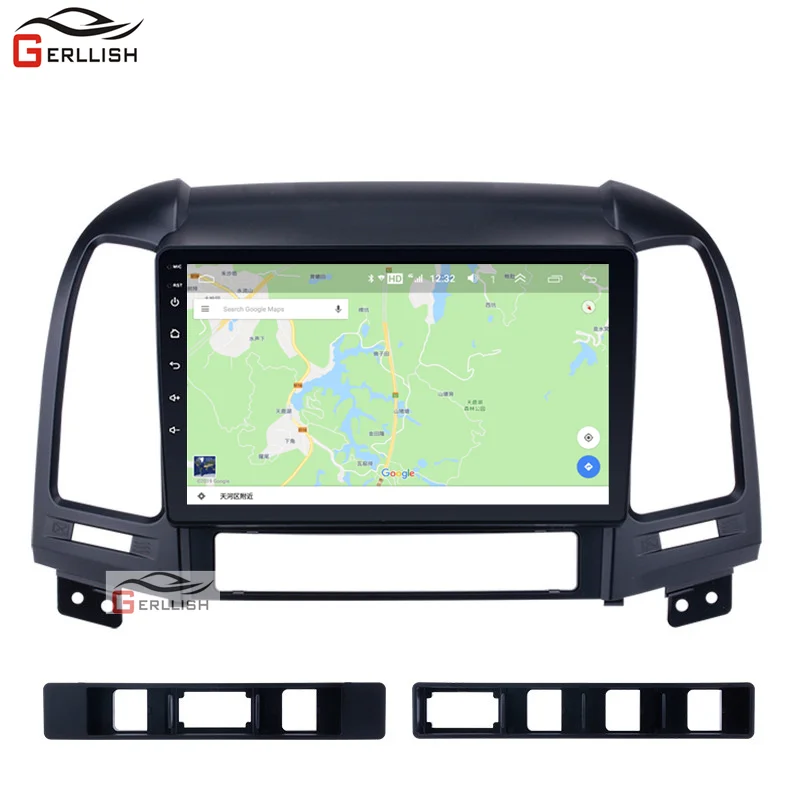 Android 8.1 car dvd player gps navigation for Hyundai santa fe 2006-2012 multimedia radio stereo