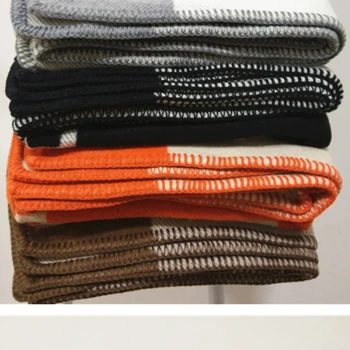 

Letter H Cashmere Blanket Crochet Soft Wool Scarf Shawl Portable Warm Plaid Sofa Bed Fleece Knitting For Girlfriend Mother Gifts