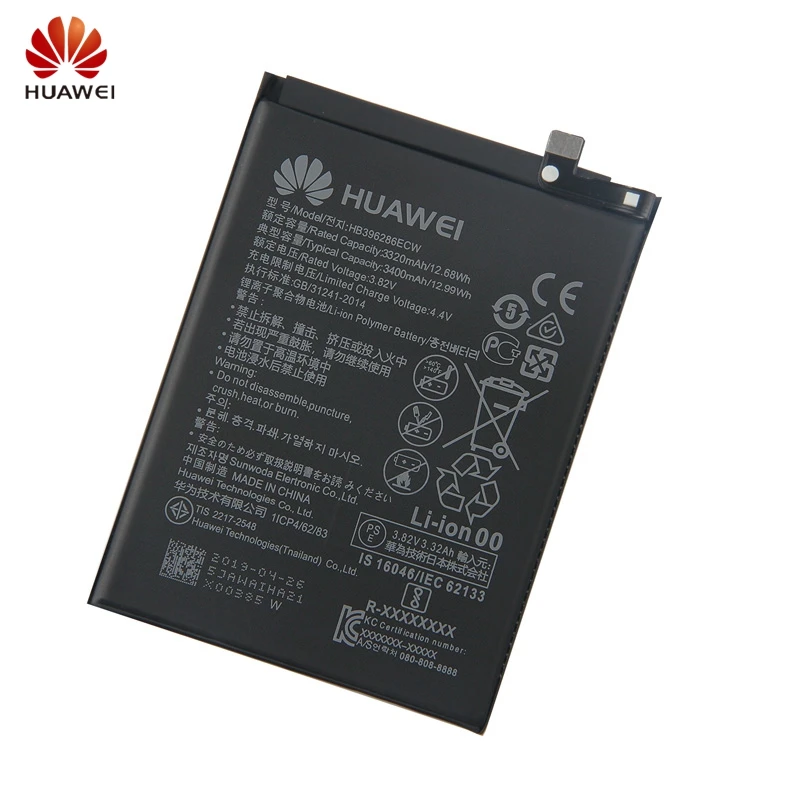 Аккумулятор HB396286ECW для телефона huawei Honor10 Lite Pour P Smart Y5 Y550 G521 Nova2 Plus mate 9/10 Lite P10 Honor 9