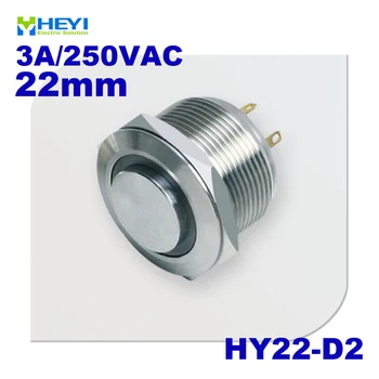 

Stainless HY22-D2 High flush head Ring light 1NO momentary waterproof Ring indicator with pin