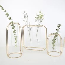 Металлическая пробирка ваза для растений украшение для террариума для гостиной Декор 2019ing