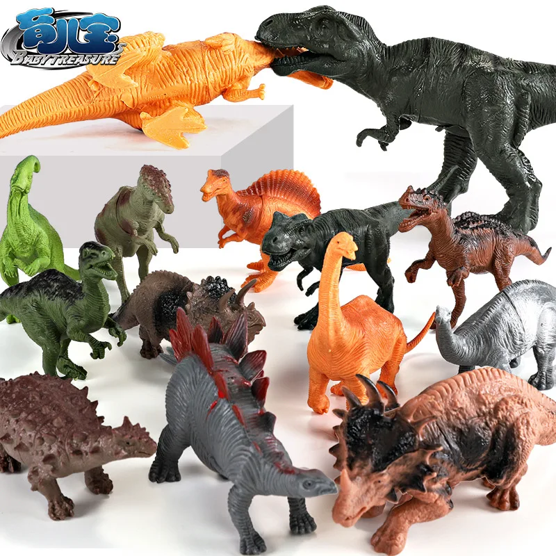 

Children Simulated Dinosaur Models Toy Dinosaur Kingdom Set 44 Case T-Rex Stegosaurus Triceratops Gift