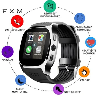 

Electronic Bluetooth Smart Watch Men Support SIM TF Card Call/Music Smartwatch 2020 For Man Women Student reloj inteligenteClock