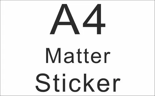 A4 Matter Sticker Самоклеящаяся бумага А4, белая прозрачная/глянцевая/матовая/крафт-бумага/матово-Золотая/Серебристая/металлическая-Золотая/Серебристая пустая печать, крепкая клейкая - Цвет: A4 Matter Sticker