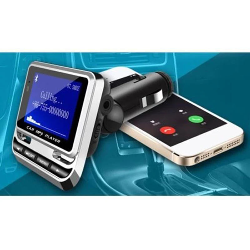USB TF карта Поддержка MP3 музыкальный плеер Мобильные Телефоны Планшеты Dsp зарядное устройство комплект беспроводной связи bluetooth для автомобиля ЖК-дисплей Hands-Free fm-передатчик