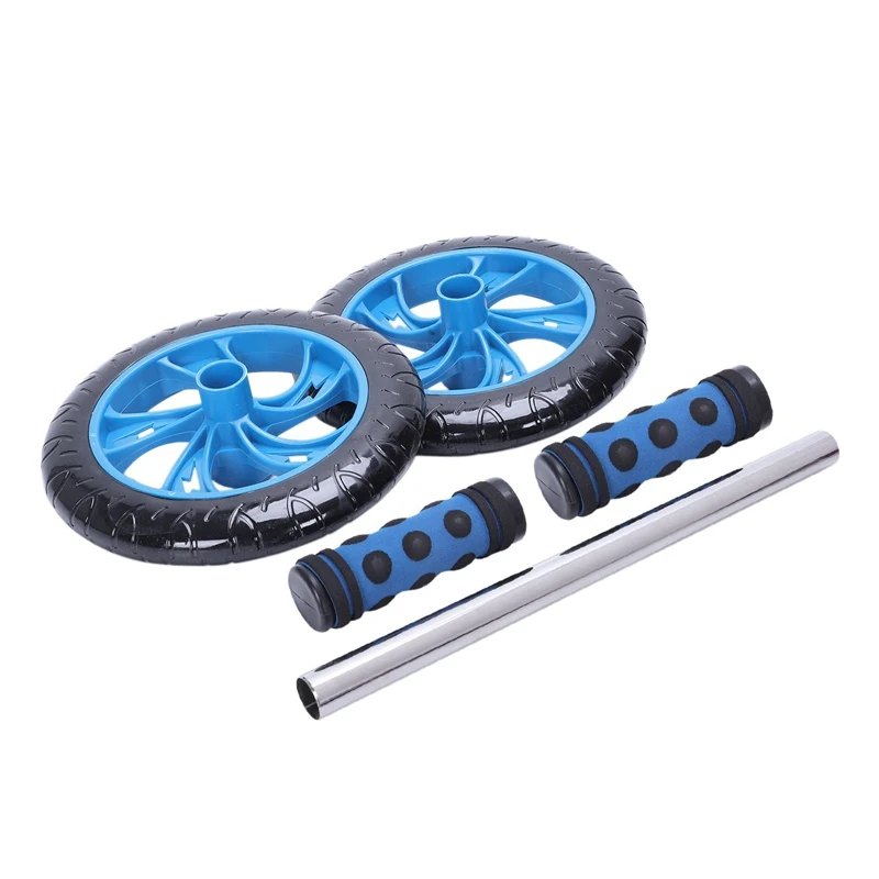 Sport No Noise Abdominal Wheel Muscle Trainer Gymnast Ab Roller With Mat Press For Exercise Fitness Machine Workout