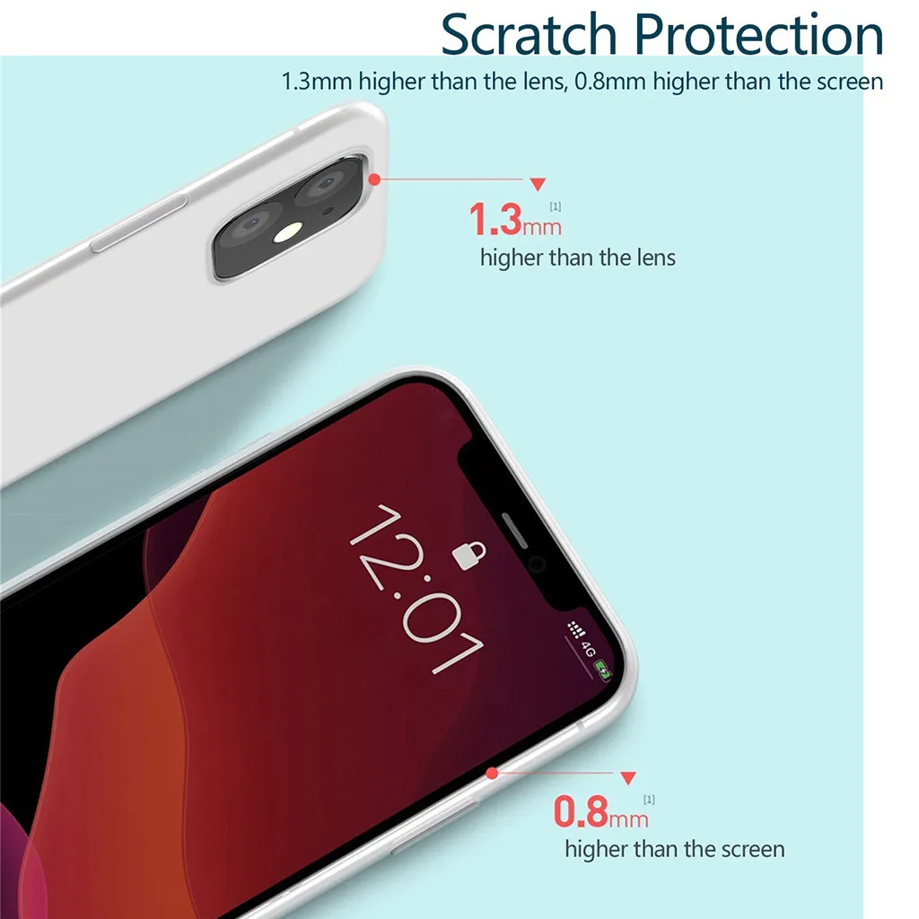 Тонкий 0,3 мм силиконовый чехол для iPhone 11 чехол для iPhone 11 Pro 11 Pro Max Ультра Матовый Прозрачный чехол защитный чехол 19Sep