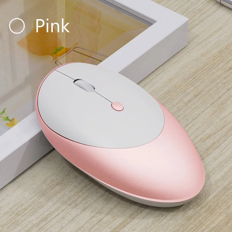 Новая мода 2,4G USB Беспроводная мышь 1600 dpi игровая мышь для Macbook Air Pro ноутбука настольная перезаряжаемая компьютерная Бесшумная мышь - Цвет: Pink