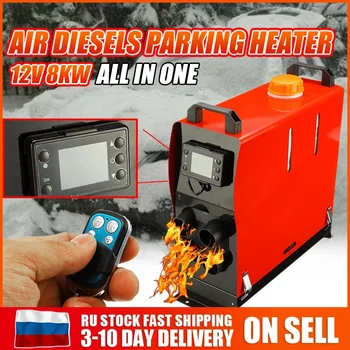 

LCD Monitor Remote Control 8000W 12V Air Diesel Heater For Car Trailer RV Camper Replace Eberspacher D4 Webasto Parking Heaters