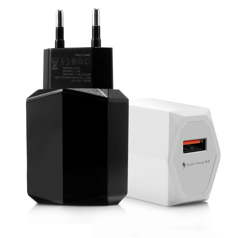 Быстрое зарядное устройство USB KOOYUTA 3,0 быстрое настенное зарядное устройство QC3.0 ЕС-разъем, для поездок настенный usb-адаптер для Samsung gаlaxy s6 iphone x Xiaomi и т. д
