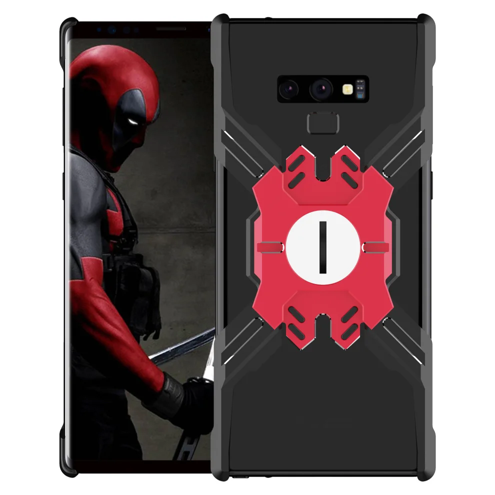 Герой Marvel элементы Алюминиевый металлический бампер чехол для samsung Galaxy Note 9 Note9 тонкий жесткий защитный чехол противоударный чехол