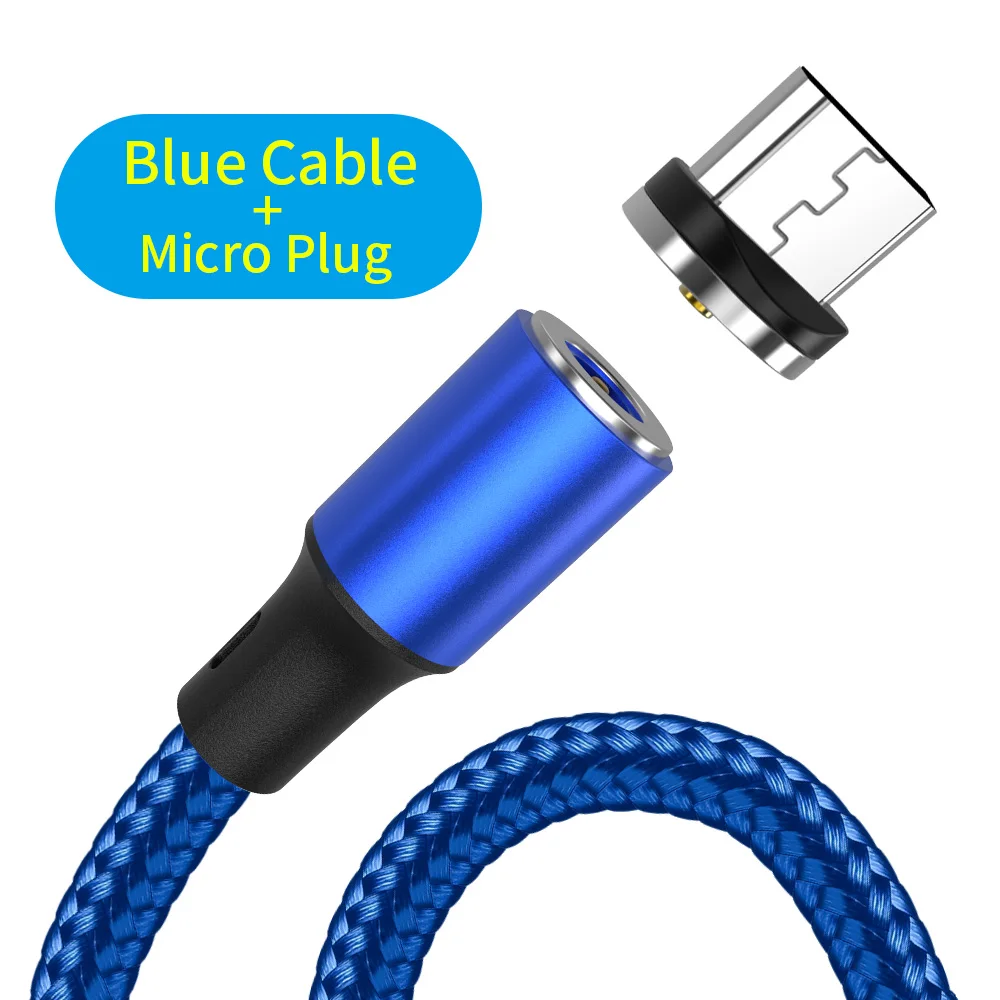 YBD Магнитный кабель usb c кабель зарядное устройство для huawei Honor xiaomi redmi микро-usb-кабель для зарядки Шнур для iPhone samsung galaxy - Цвет: micro cable