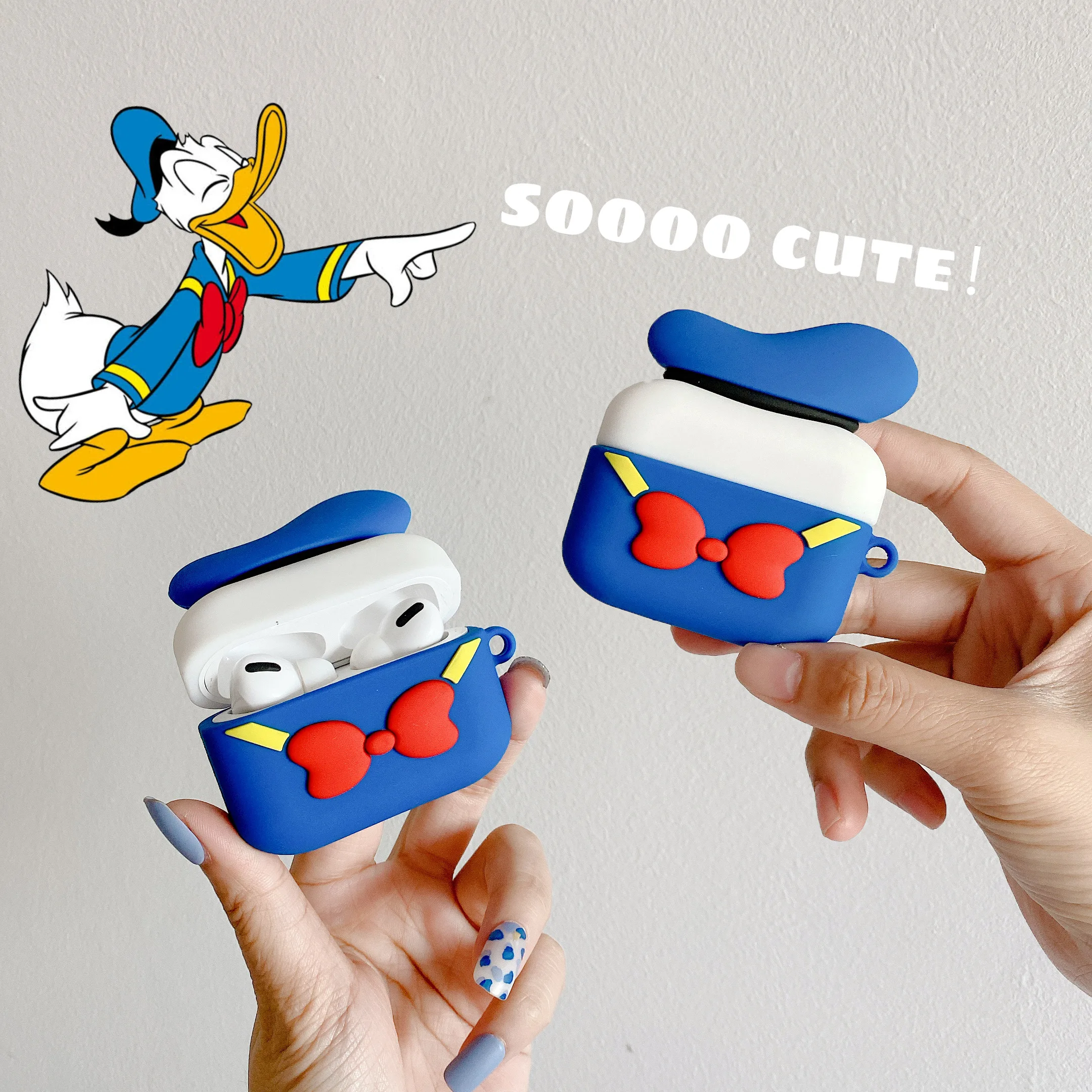 Милый чехол с Дональдом Даком для airpods pro disney, защитный чехол для Apple Air pods, силиконовый чехол для наушников