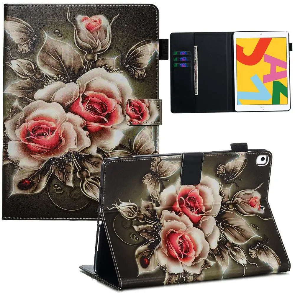 Чехол для iPad 10,2 Funda, чехол для iPad 7-го поколения, 10,2 дюймов, A2200, A2198, A2197, A2232, умный чехол+ защита экрана+ ручка
