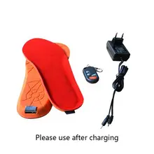Электрическое Отопление ноги сокровище Usb зарядка размер регулируемый зимний дышащий мягкий нагрев теплые стельки для женщин мужчин унисекс