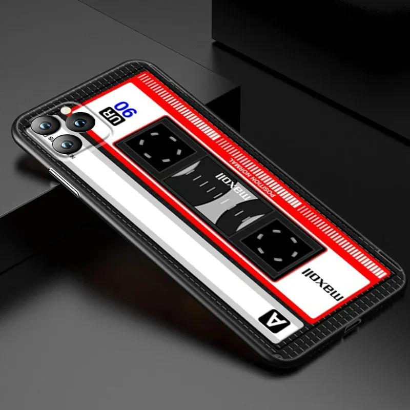 Vintage Camera Cassette Music Phone Case For Apple iPhone 13 12 Mini 11 Pro XS Max XR X 8 7 6S 6 Plus 5S 5 SE 2020 Black Cover- Hbec7dc8bcb964a30a1af955862be2d10l