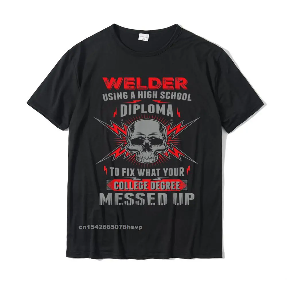 Tops Tees Top T-shirts Funny Welding Proud Welder Tshirt__233. Thanksgiving Day 100% Cotton O-Neck Mens T Shirt Custom Coupons Funny Welding Proud Welder Tshirt__233. black