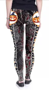

European and American Halloween night 3D digital printing spot tight-fitting sports wear pant
