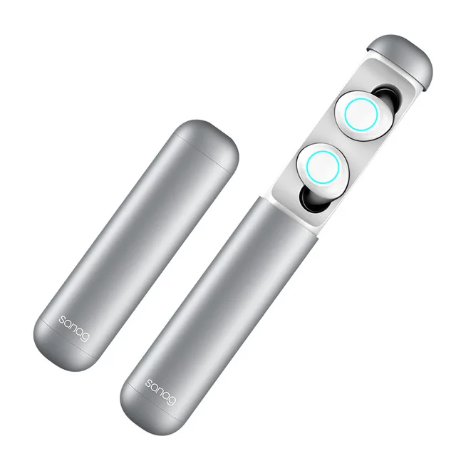 Sanag J2 Bluetooth наушники IPX7 водонепроницаемые спортивные беспроводные наушники Bluetooth 5,0 шумоподавление HiFi стерео беспроводные наушники - Цвет: Белый