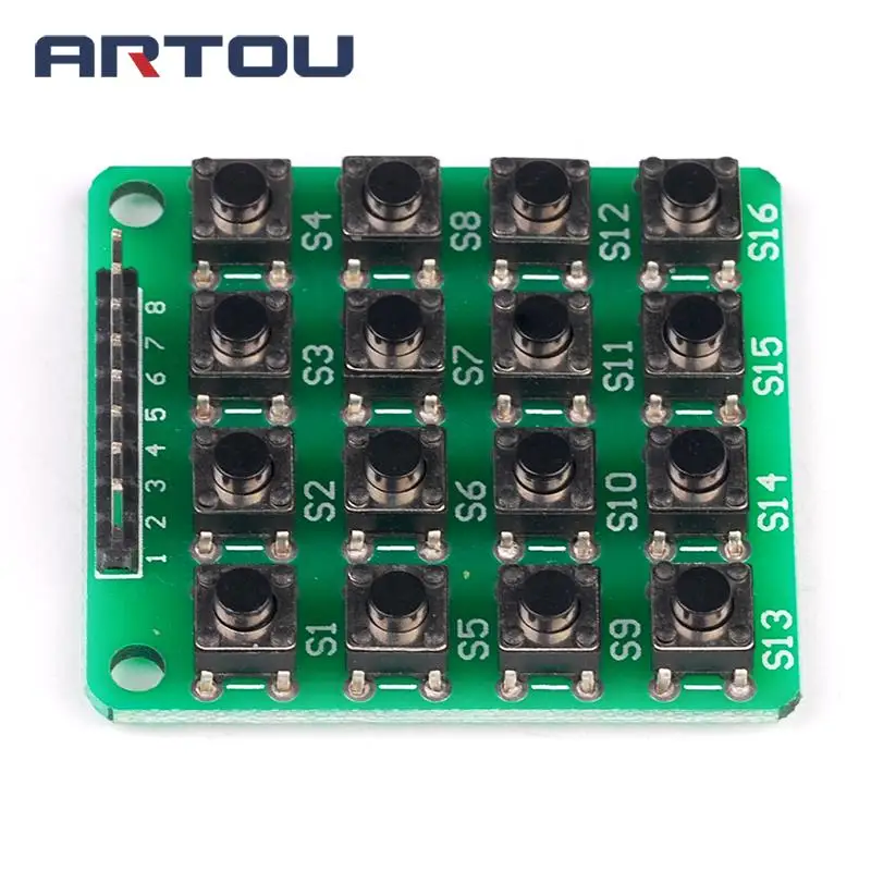 MCU удлинитель 4x4 16 клавишный матричный модуль клавиатуры для Arduino 4*4 матричная