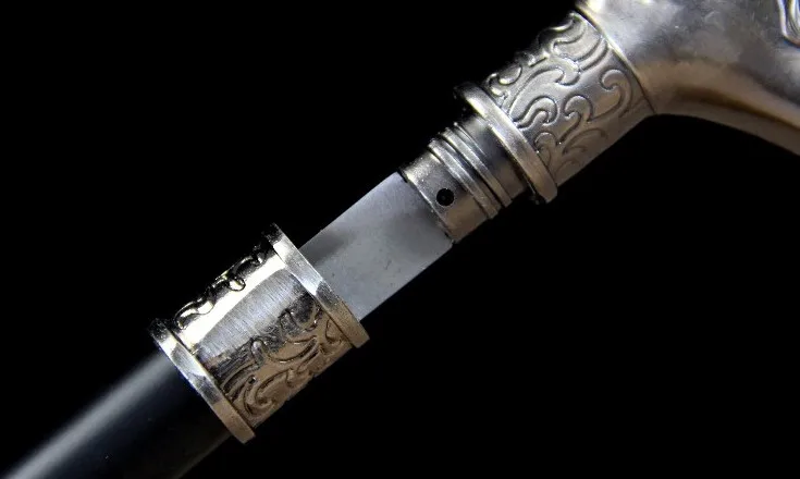 Тростниковый меч из нержавеющей стали, наружная Нескользящая палка, меч для альпинизма, домашний декор, длина = 90 см, не окантованная