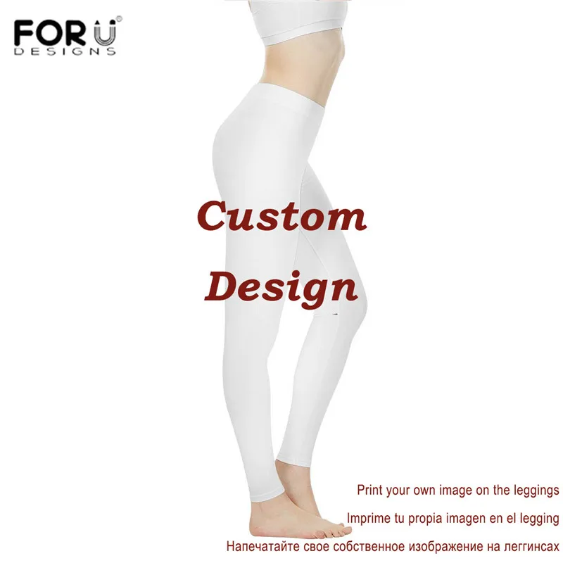 Спортивные штаны FORUDESIGNS Индивидуальные Леггинсы с принтом для женщин спортивные