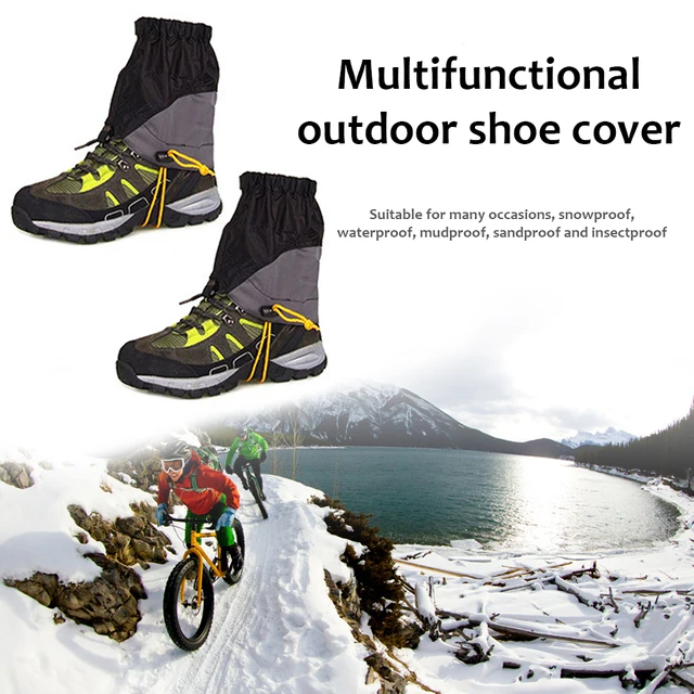 Impermeable Nieve Pierna Polainas Bota de senderismo Legging Zapatos Viajes  al aire libre Camping Trekking Escalada Caza Calentador Snake Shoe Cover