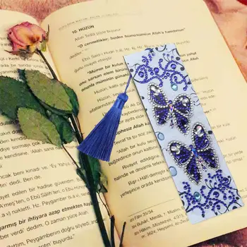 

5D Butterfly1 DIY Bookmark Diamond Painting Special Shaped Diamond Embroidery
