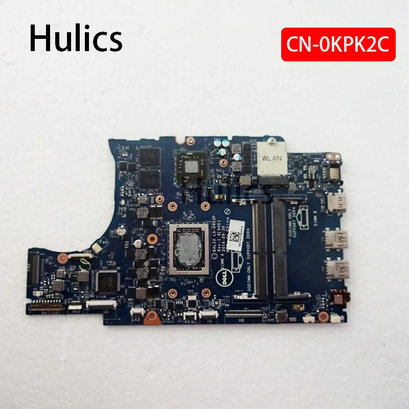Hulics CN-0KPK2C 0KPK2C KPK2C для DELL INSPIRON 5565 материнская плата для ноутбука BAL22 LA-D803P A12-9800P основная плата