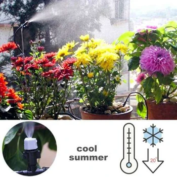 

Irrigation Misting Cooling System Water 20 Nozzle Set DIY Yard Watering