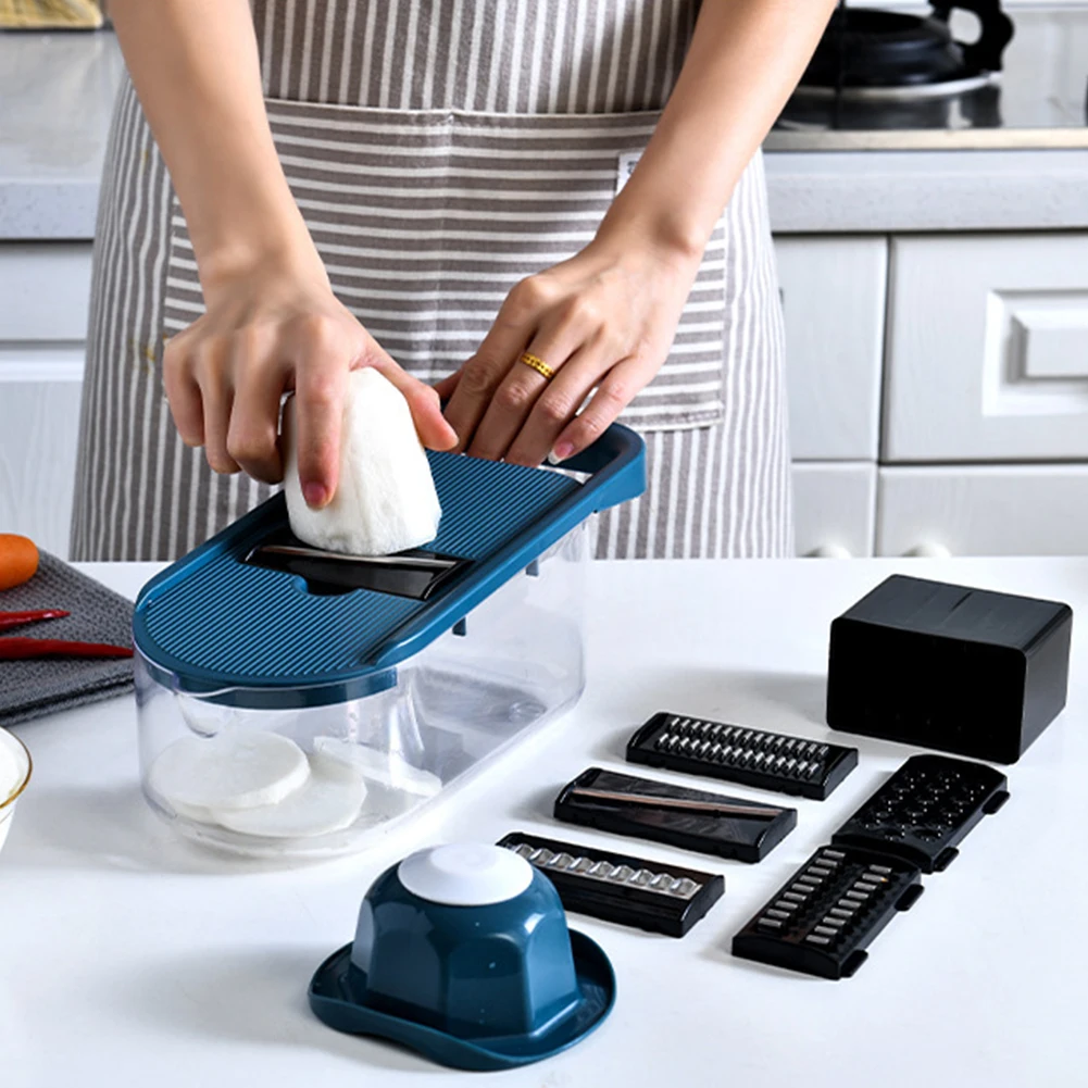 

Multifunction Manual Vegetable Cucumber Cutter Potato Fruit Slicer Fruit Peeler Stainless Steel Food Processor Kitchen Gadgets