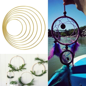 

5-19cm Metal Ring Macrame Craft Hoop Gold Decoration Prop DIY Dreamcatcher Accessory Room Decor Durable