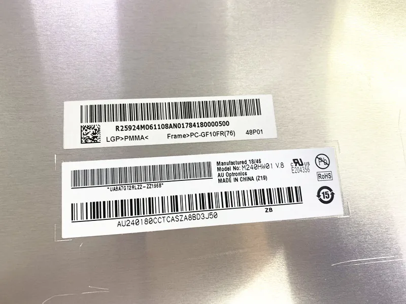 Может предоставить тестовое видео, 90 дней гарантии M240HW01 V.8 24 ''1920*1080 tft-lcd экран M240HW01 V8