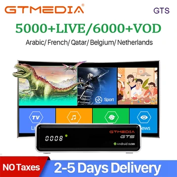 

FREESAT GTS Android 6.0 4K TV BOX Combo DVB-S2 Satellite Receiver 1 year cccam gift 2/8GB Amlogic S905D BT4.0 Set Top box IPTV