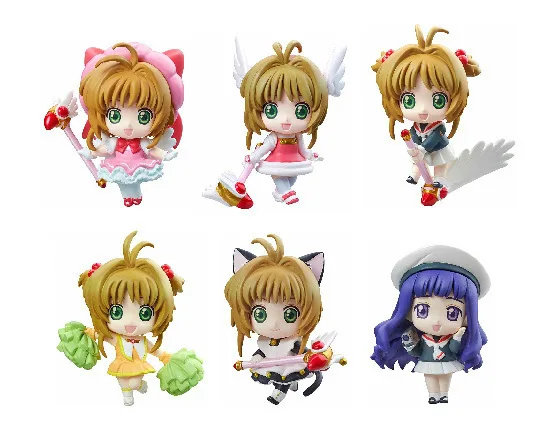 

Magic Card GIRL'S Sakura 6-Cardcaptor Sakura Eyes Open-Eye-closed-a B- Capsule Toy Garage Kit Model Ornaments