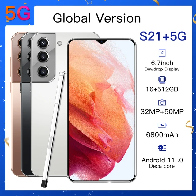 $US $89.25 Samsun Galax S21+ Smartphones 6.7inch Andriod11 Qualcomm 888 16GB 512GB Global Version Dual SIM 5G Deca Core Mobile Cell Phones