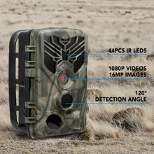 Новинка 16MP 1080P Trail камера, фоторужье на открытом воздухе для наблюдения в дикой природе камера с PIR датчиком инфракрасного ночного видения водонепроницаемый